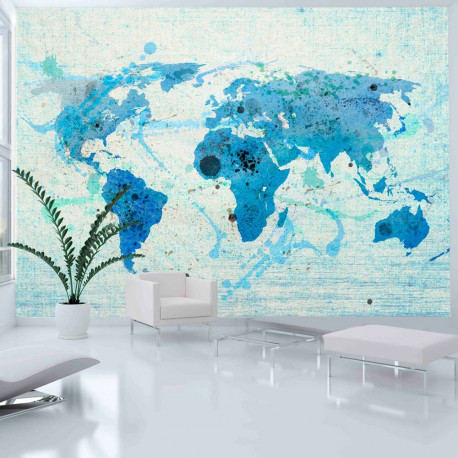 Fototapeet - Cruising and sailing -  The World map - 300x231