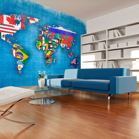 Fototapeet - Flags of countries - 400x309
