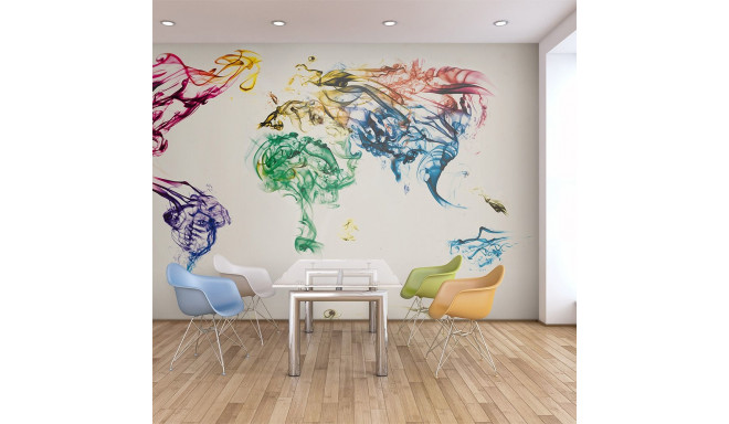 Fototapeet - Dancing smoke trails - 350x270