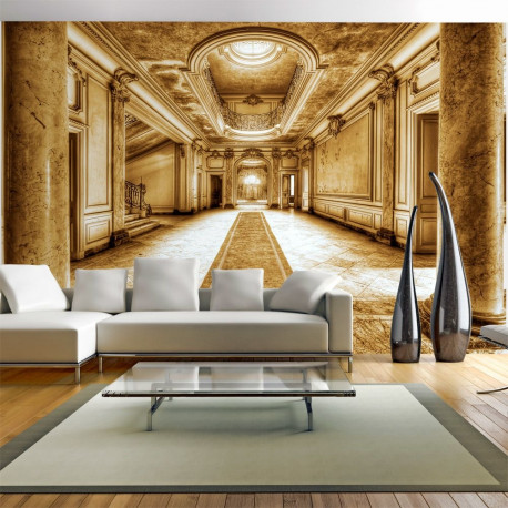Fototapeet - Mystery marble - sepia - 350x245