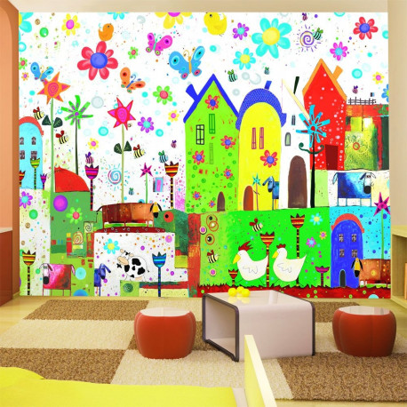 Fototapeet - Happy farm - 250x175