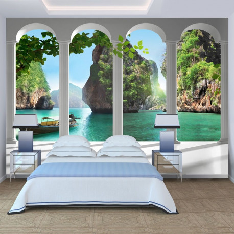 Fototapeet - On the terrace - 400x280