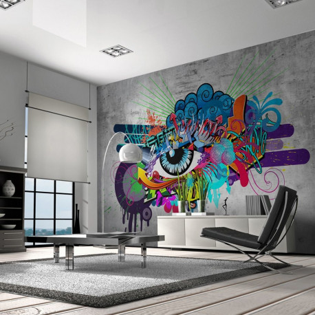 Fototapeet - Graffiti eye - 100x70