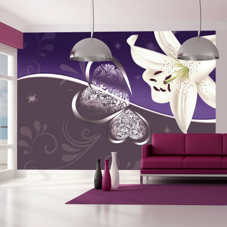 Fototapeet - Lily in shades of violet - 350x245