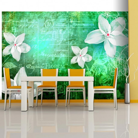 Fototapeet - Floral notes III - 150x105