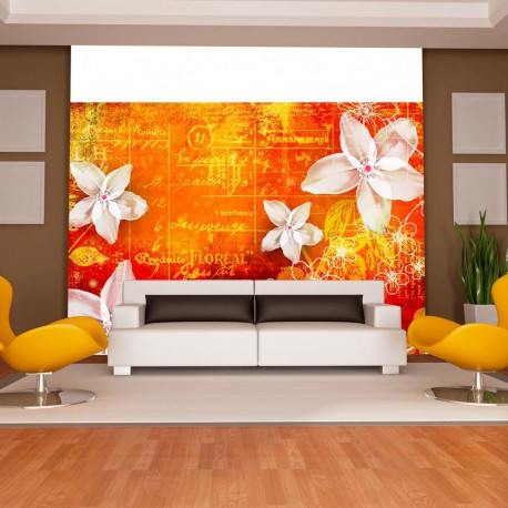 Fototapeet - Floral notes II - 150x105