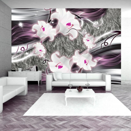 Fototapeet - Dance of charmed  lilies - 200x140