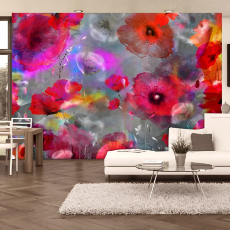 Fototapeet - Painted Poppies - 350x245