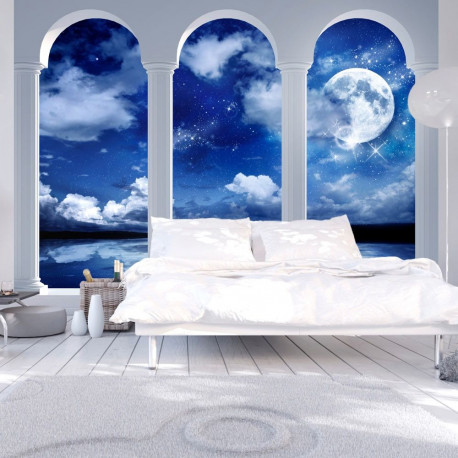 Fototapeet - Night in Greece - 400x280