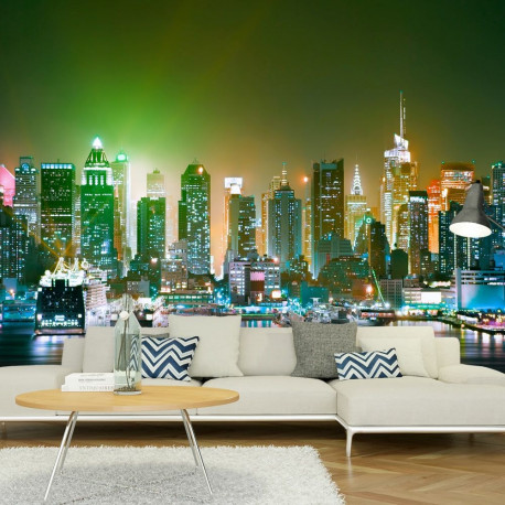 Fototapeet - NY: Enlightened Harbour - 200x140