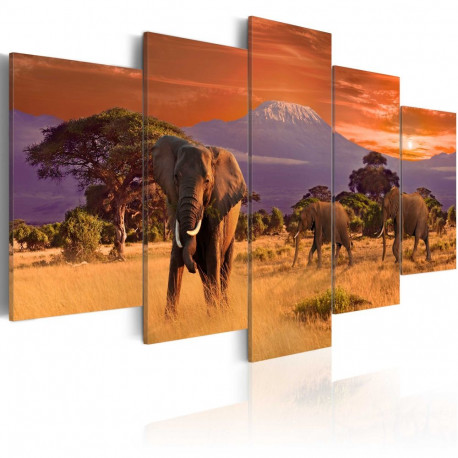 Seinapilt - Africa: Elephants - 200x100