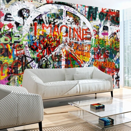 Fototapeet - Hippie Graffiti - 250x175