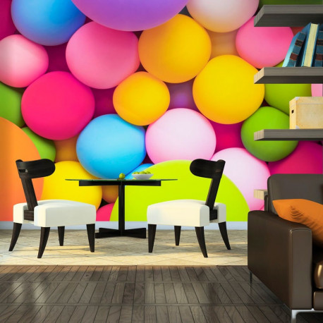 Fototapeet - Colourful Balls - 250x175