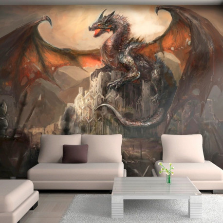 Fototapeet - Dragon castle - 100x70