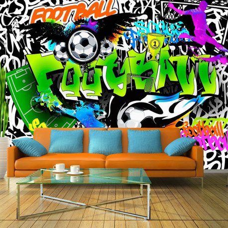 Fototapeet - Football Graffiti - 150x105