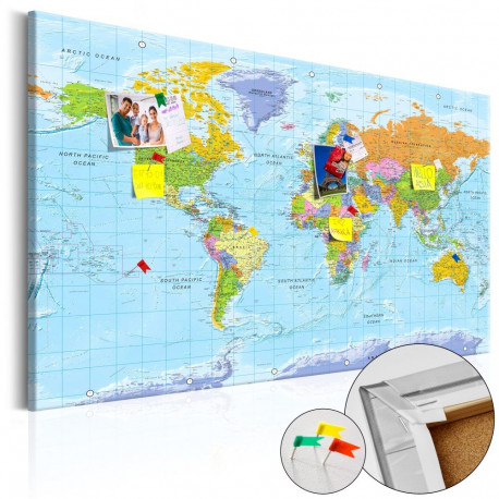 Pilt korgil - Orbis Terrarum [Cork Map] - 120x80