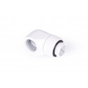 Alphacool icicle L connector rotatable G1/4 AG to G1/4 IG - white, connection (white, for soft hoses