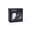 Alphacool icicle L connector rotatable G1/4 AG to G1/4 IG - white, connection (white, for soft hoses