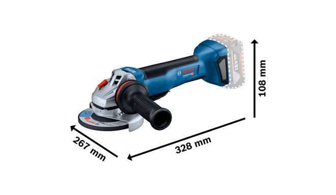Bosch cordless angle grinder GWS 18V-10 P Professional solo, 125mm (blue/black, without battery and 