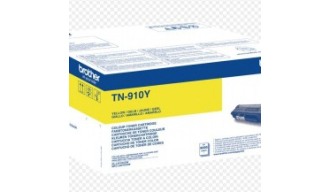 BROTHER TN-910Y YELLOW TONER, ULTRA HIGH YIELD 9,000P