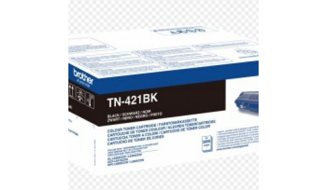 BROTHER TN-421BK BLACK TONER, 3,000P