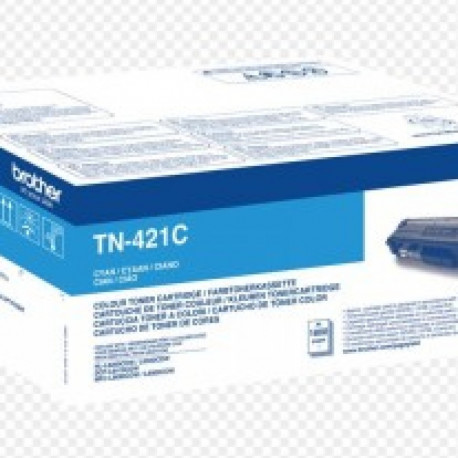 BROTHER TN-421C CYAN TONER, 1,800P