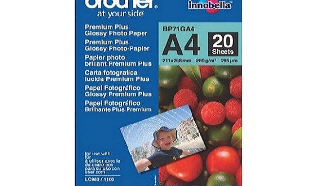 BROTHER PREM. PLUS GLOSSY PHOTO PAPER A4