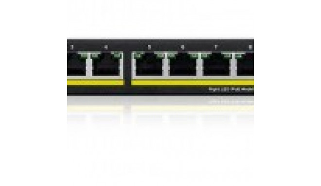 ZYXEL GS1915-8EP, 8-PORT GBE POE SMART HYBRID MODE SWITCH, STANDALONE OR NEBULAFLEX CLOUD, 60 WATT 8