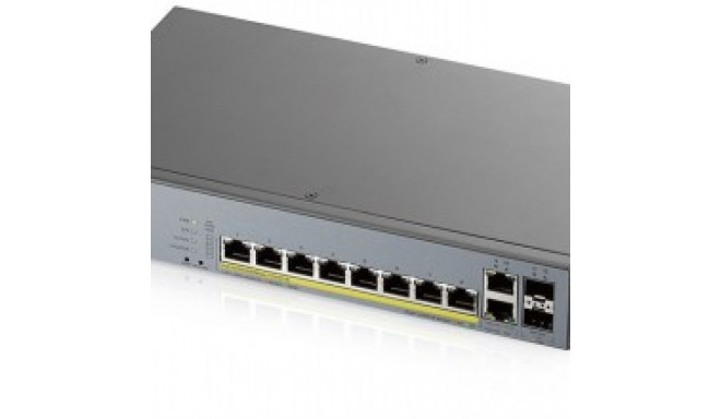 ZYXEL GS1350-12HP, 12 PORT MANAGED CCTV POE SWITCH, LONG RANGE, 130W (1 YEAR NCC PRO PACK LICENSE BU