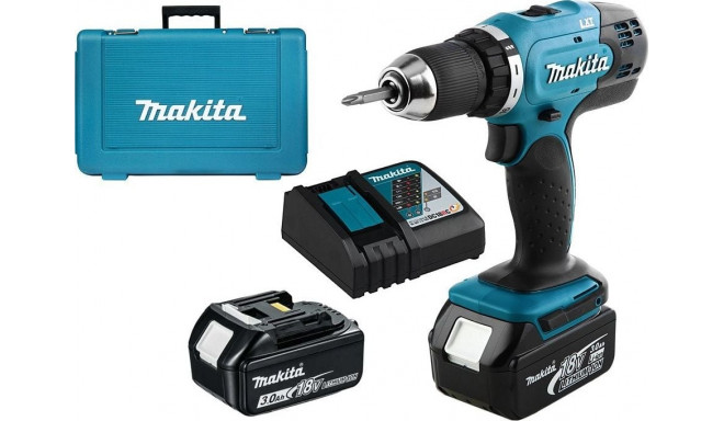 Makita DDF453RFE drill/driver 18 V 2 x 3 Ah battery