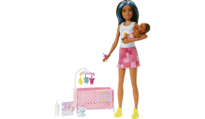 Barbie Doll Mattel Babysitter Set Doll and baby HJY34