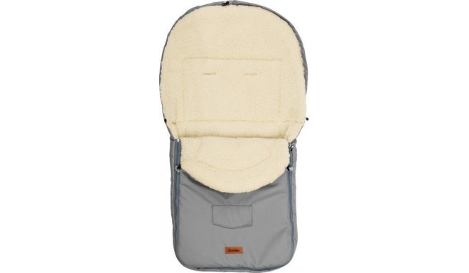 Sensillo Wool sleeping bag for a stroller, light gray, 95x40 cm