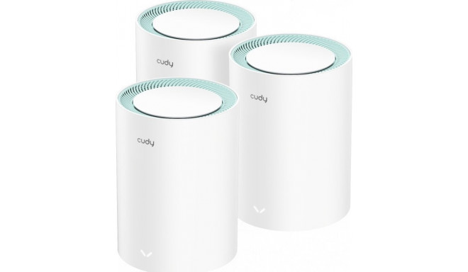 Cudy M1300 3-PACK mesh wi-fi system Dual-band (2.4 GHz / 5 GHz) Wi-Fi 5 (802.11ac) White 1 Internal