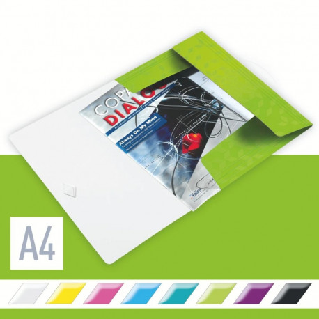 3 Flap Folder Leitz WOW PP A4 Green