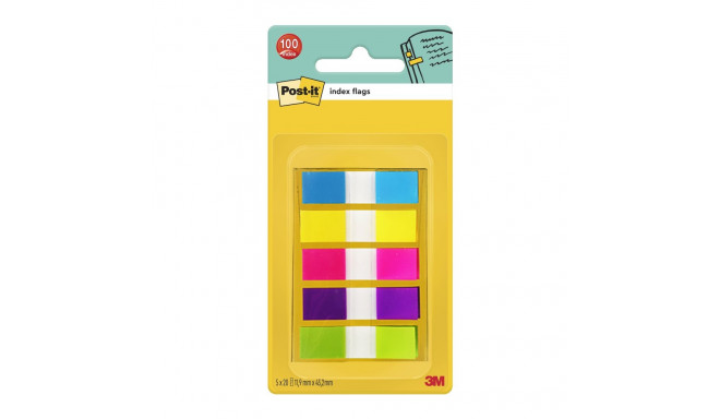 Järjehoidja plastist 15x50mm POST-IT 683-5CB 5 värvi pakis