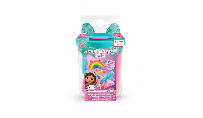 Kit with plasticine Gabbys Dollhouse My rainbow creations - pink cup