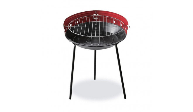 Charcoal Barbecue with Stand EDM 73832 Red/Black Iron Ø 33 x 45 cm