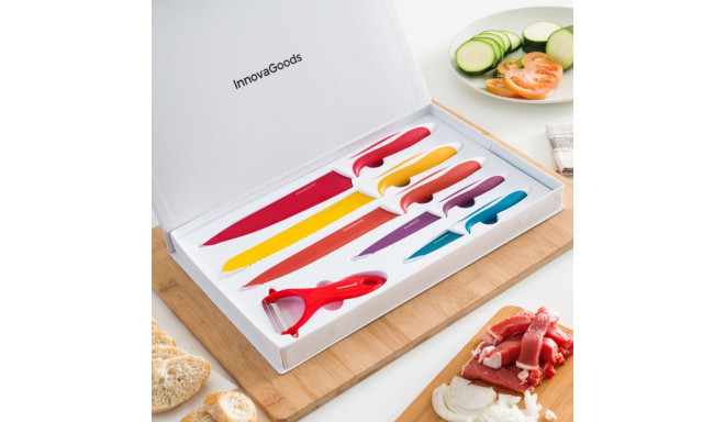 Keramisko Nažu un Mizotāju Komplekts Knoolvs InnovaGoods 6 Daudzums