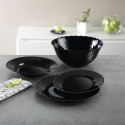 Deep Plate Luminarc Trianon Black Glass (ø 22,5 cm) (24 Units)