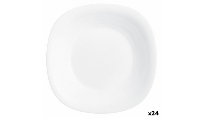 Dziļais šķīvis Luminarc Carine Balts Stikls (Ø 23,5 cm) (24 gb.)