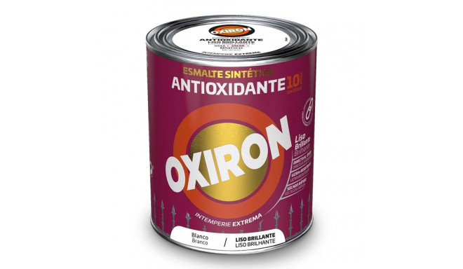 Sünteetiline emailvärv Oxiron 5809078 Metall Läikiv Valge 750 ml