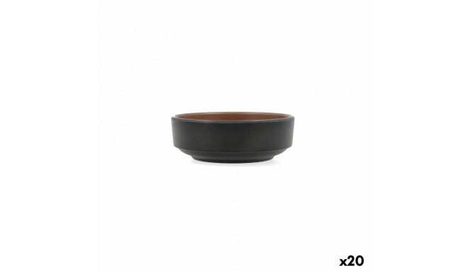 Snack Bowl Bidasoa Gio Brown Plastic 10 x 10 cm (20 Units)