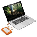 LaCie Rugged Secure external hard drive 2 TB Orange, White