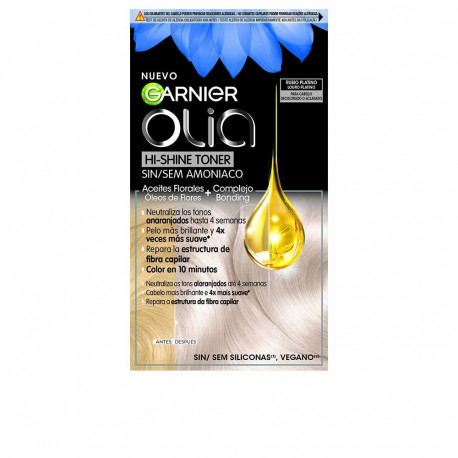 GARNIER OLIA neutralizador tono sin amoniaco cabello decolorado-aclarado #rubio platino 1 u