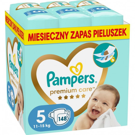 Pampers Premium Care mähkmed 5, 11-16 kg, 148 tk