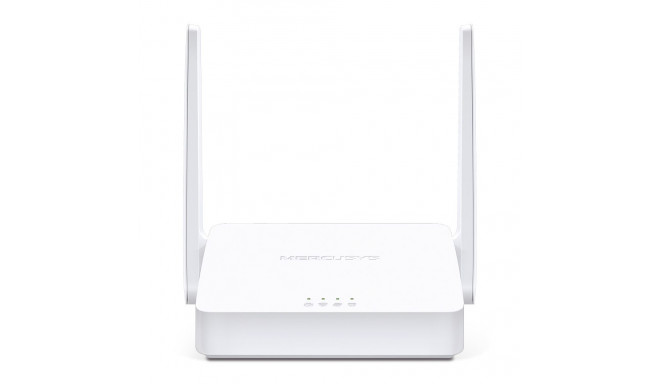 MERCUSYS juhtmevaba ruuter 300 Mbps IEEE 802.11b IEEE 802.11g IEEE 802.11n 2x10/100M LAN \ WAN port 