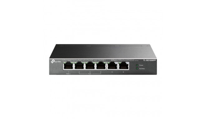 TP-Link 6-pordiline gigabit lauakommutaator 3-poelise PoE+ ja 1-poelise PoE++-ga