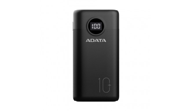 ADATA  POWER BANK USB 10000MAH BLACK/AP10000QCD-DGT-CBK