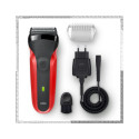 BRAUN 300s Red Shaver