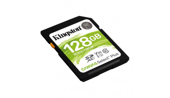 KINGSTON 128GB SDXC Canvas Select Plus mälukaart